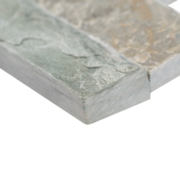 Msi Sierra Blue Splitface Ledger Panel 6 In. X 24 In. Natural Quartzite Wall Tile, 4PK - ZOR-PNL-0068