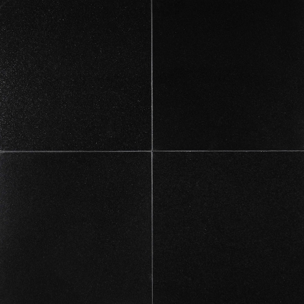 Msi Premium Black 12" X 12" Polished Granite Floor And Wall Tile, 10PK - ZOR-NS-0072
