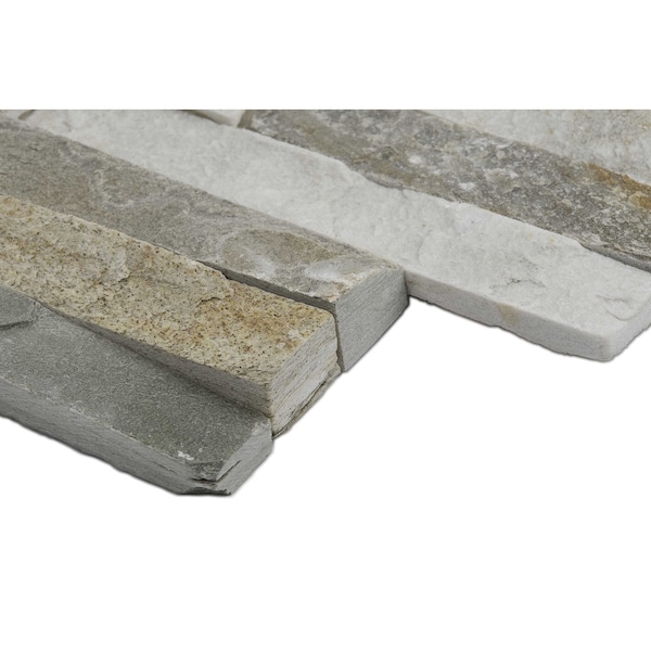 Msi Golden Honey Splitface Ledger Panel 6 In. X 24 In. Natural Quartzite Wall Tile, 6PK - ZOR-PNL-0056