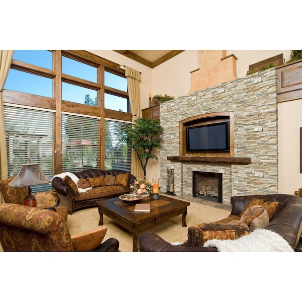 Msi Golden Honey Splitface Ledger Panel 6 In. X 24 In. Natural Quartzite Wall Tile, 6PK - ZOR-PNL-0056