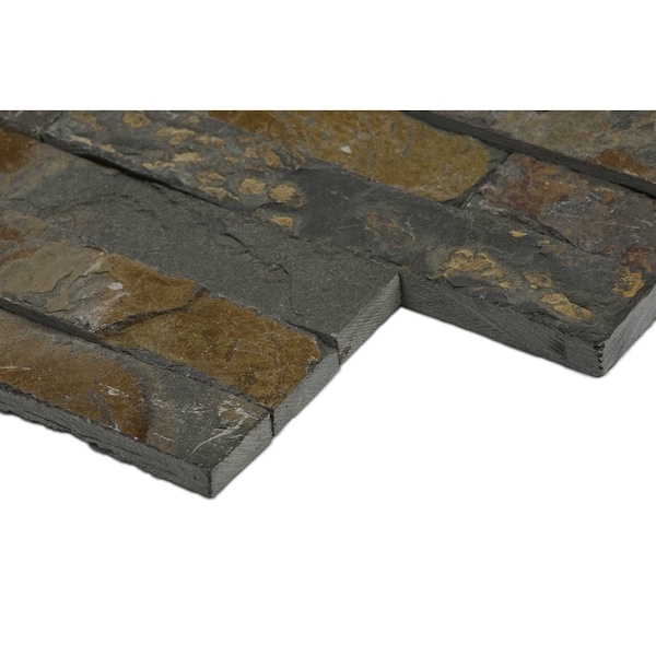 Msi Gold Rush Ledger Panel 6 In. X 24 In. Natural Quartzite Wall Tile, 6PK - ZOR-PNL-0075