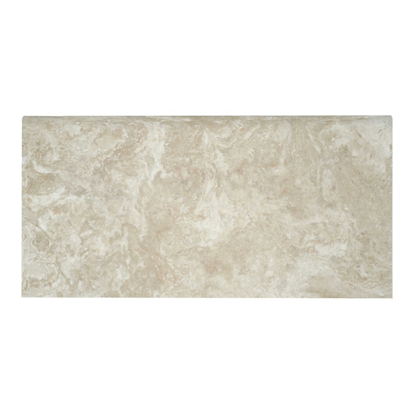 Msi Tuscany Beige 12 In. X 24 In. Brushed Travertine Pool Coping - ZOR-LSC-0014