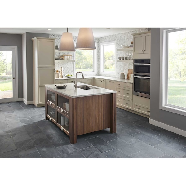 Msi Montauk Black 12 In. X 24 In. Gauged Slate Floor And Wall Tile, 5PK - ZOR-NS-0015