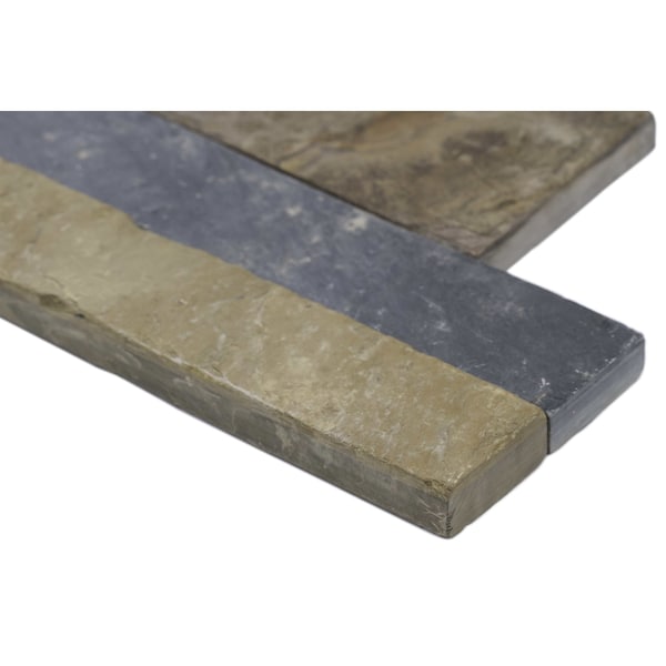 Msi Rustic Gold Splitface Ledger Panel 6 In. X 24 In. Natural Slate Wall Tile, 6PK - ZOR-PNL-0079