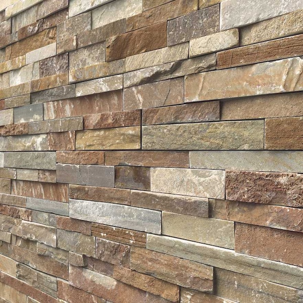 Msi Golden White Ledger Panel 6 In. X 24 In. Natural Quartzite Wall Tile, 4PK - ZOR-PNL-0059