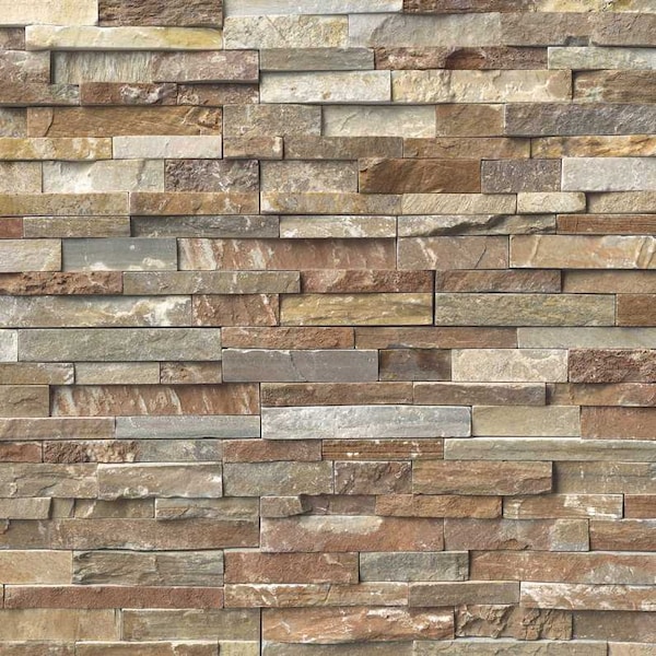 Msi Golden White Ledger Panel 6 In. X 24 In. Natural Quartzite Wall Tile, 4PK - ZOR-PNL-0059