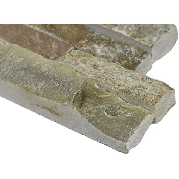 Msi Golden White Ledger Panel 6 In. X 24 In. Natural Quartzite Wall Tile, 4PK - ZOR-PNL-0059
