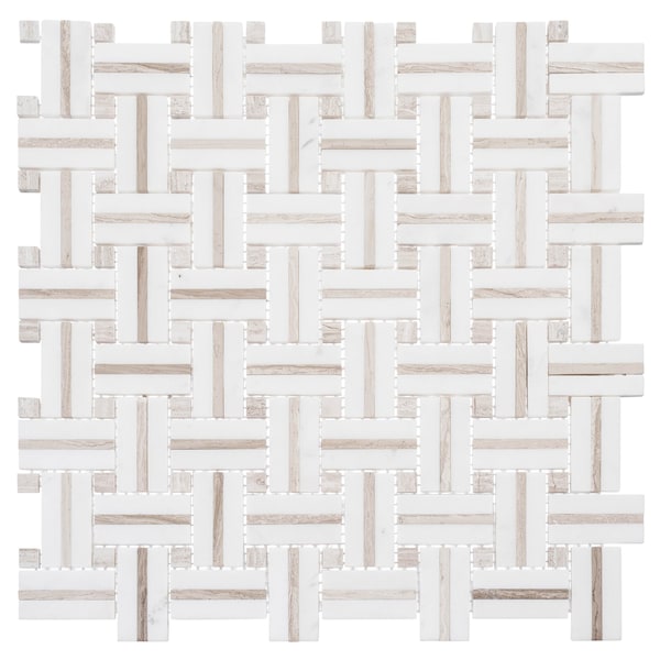 Andova Tiles ANDOVA TILES Fabrique 1" x 2" Natural Stone Marble Mosaic Wall & Floor Tile - ANDFAB236