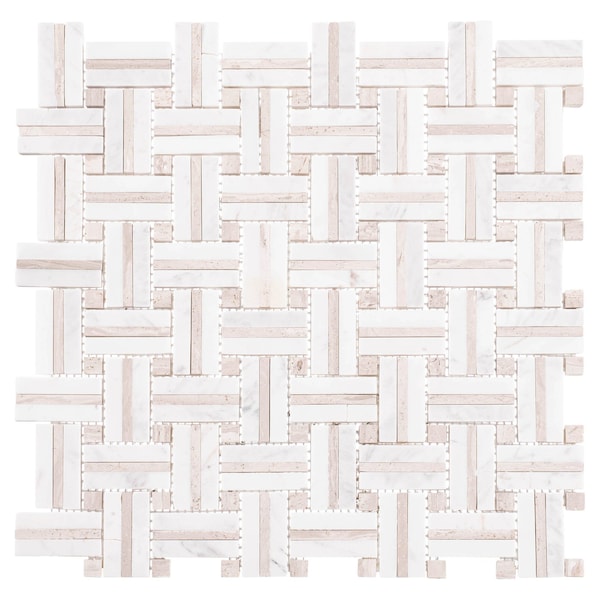 Andova Tiles ANDOVA TILES Fabrique 1" x 2" Natural Stone Marble Mosaic Wall & Floor Tile - ANDFAB236