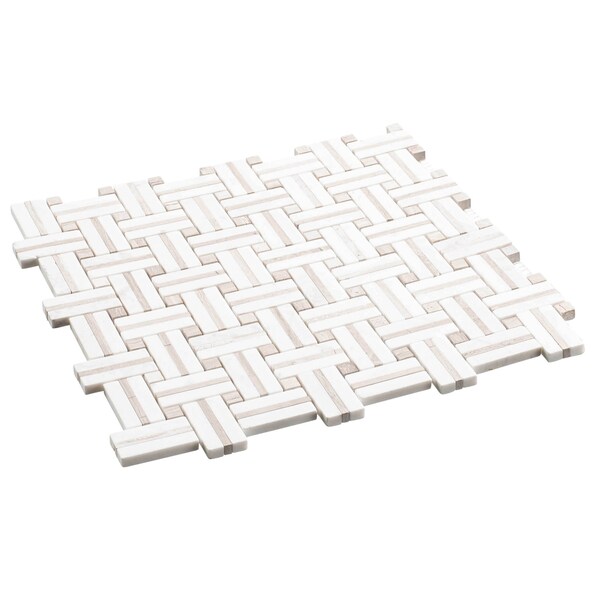 Andova Tiles ANDOVA TILES Fabrique 1" x 2" Natural Stone Marble Mosaic Wall & Floor Tile - ANDFAB236