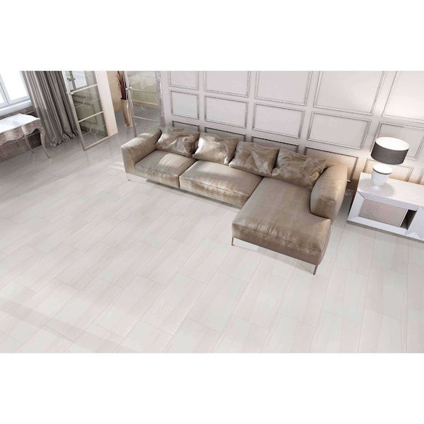 Msi Eden Dolomite 12 In.X 24 In. Matte Porcelain Floor And Wall Tile, 8PK - ZOR-PT-0413