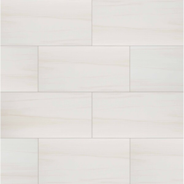 Msi Eden Dolomite 12 In.X 24 In. Matte Porcelain Floor And Wall Tile, 8PK - ZOR-PT-0413