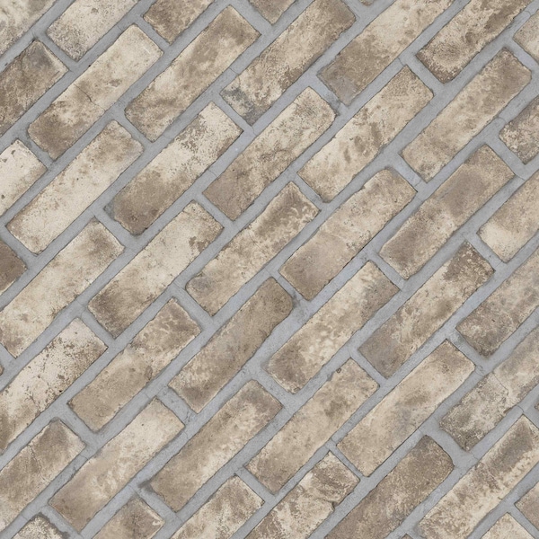 Msi Doverton Gray 2.64 In. X 7.89 in. Textured Clay Brick Floor And Wall Tile, 50PK - ZOR-MD-0563