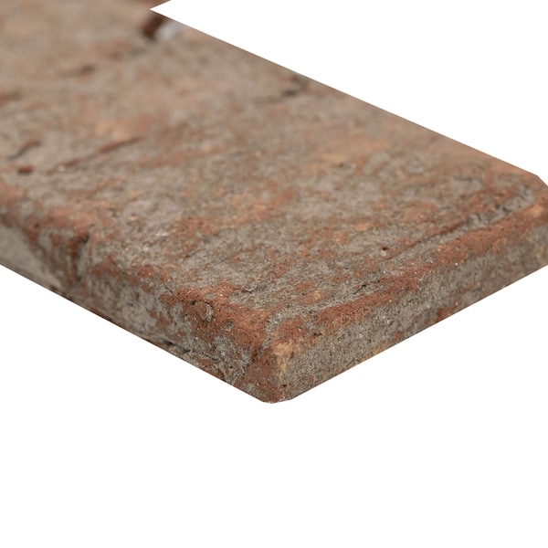 Msi Noble Red 2.64 In. X 7.89 In. Textured Clay Brick Floor And Wall Tile, 50PK - ZOR-MD-0561