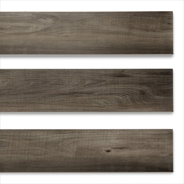 Lucida Surfaces LUCIDA SURFACES, MaxCore Obsidian 7 5/16 in. x48 in. 5.8mm 22MIL Interlocking Luxury Vinyl Planks , 45PK - MC-502PLT