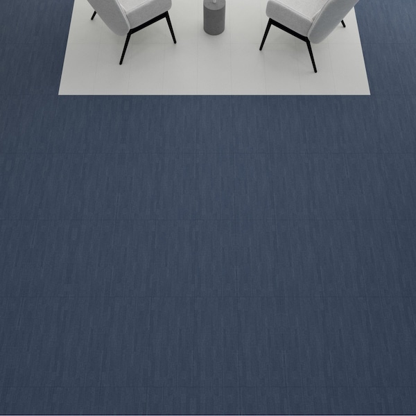 Lucida Surfaces LUCIDA SURFACES, FabCore Cornflower 12 in. x24 in. 3mm 28MIL Glue Down Luxury Vinyl Tiles , 60PK - FC-3312PLT