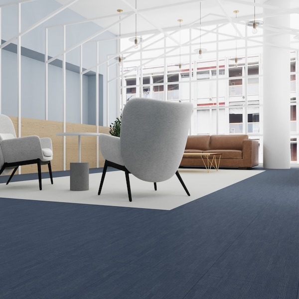 Lucida Surfaces LUCIDA SURFACES, FabCore Cornflower 12 in. x24 in. 3mm 28MIL Glue Down Luxury Vinyl Tiles , 60PK - FC-3312PLT