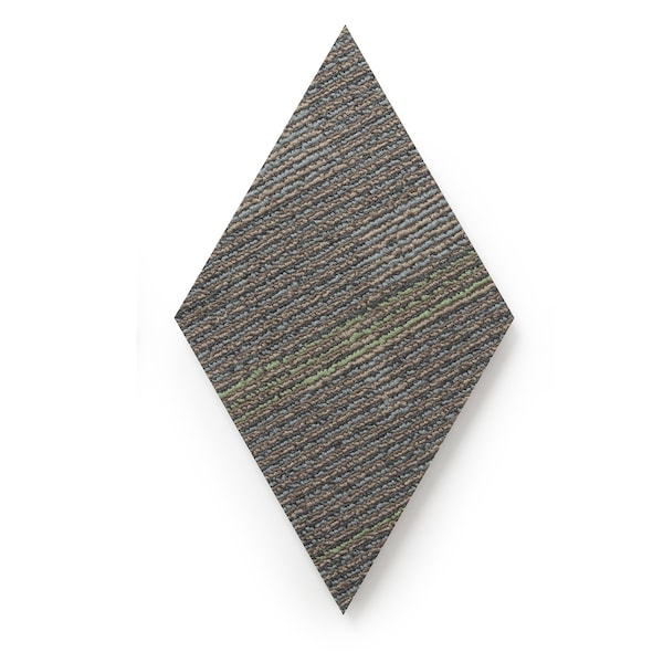Lucida Surfaces LUCIDA SURFACES, MosaiCore Cityscape Braid  Rhombus 9.75 in. x17 in. 3mm 28MIL Glue Down Luxury Vinyl Tiles , 99PK - SC-4203PLT