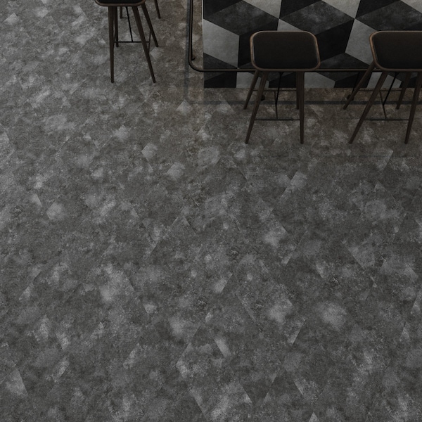 Lucida Surfaces LUCIDA SURFACES, MosaiCore Mineral  Rhombus 9.75 in. x17 in. 3mm 28MIL Glue Down Luxury Vinyl Tiles , 99PK - SC-4257PLT