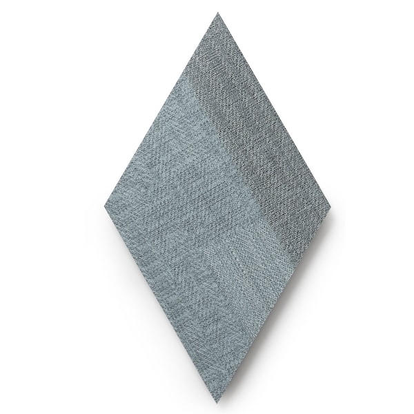 Lucida Surfaces LUCIDA SURFACES, MosaiCore Denim Braid  Rhombus 9.75 in. x17 in. 3mm 28MIL Glue Down Luxury Vinyl Tiles , 99PK - SC-4207PLT