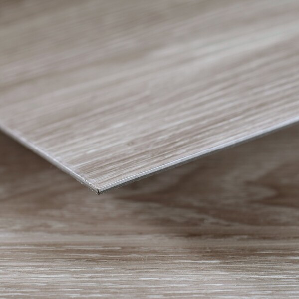 Lucida Surfaces LUCIDA SURFACES, GlueCore Silver Grey 7 5/16 in. x48 in. 3mm 22MIL Glue Down Luxury Vinyl Planks , 60PK - GC-303PLT