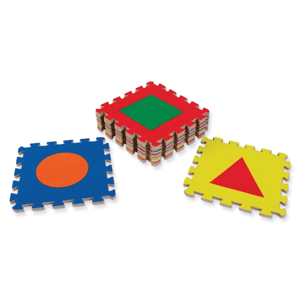 Wonderfoam Carpet Tiles, Shapes, 12in. x 12in., 9 Count - PAC4354