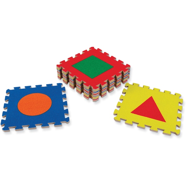 Wonderfoam Carpet Tiles, Shapes, 12in. x 12in., 9 Count - PAC4354