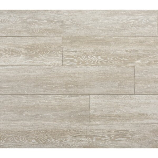 Healthier Choice Flooring Luxury Plank, 48 in L, 7 in W, Beveled Edge, Wood Look Pattern, Vinyl, Beach House - CVP103S04