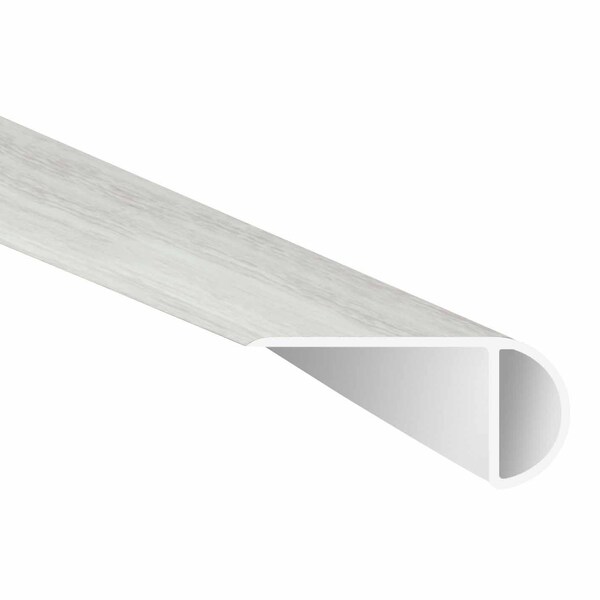 Msi White Ocean 0.75 In. Thick X 2.33 In. Wide X 94 In. L Luxury Vinyl Overlapping Stair Nose Molding - ZOR-LVT-T-0233