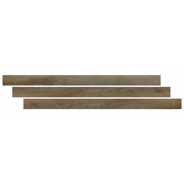 Msi Delray End Cap 1.37 In. W X 94 In. Brown Waterproof Laminate Wood Flooring - ZOR-LVT-TR-0264
