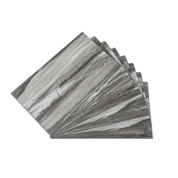 Palisade Vinyl Wall Tile 25.6"L x 14.8"W in Prado Granite (Carton of 8) - 53005