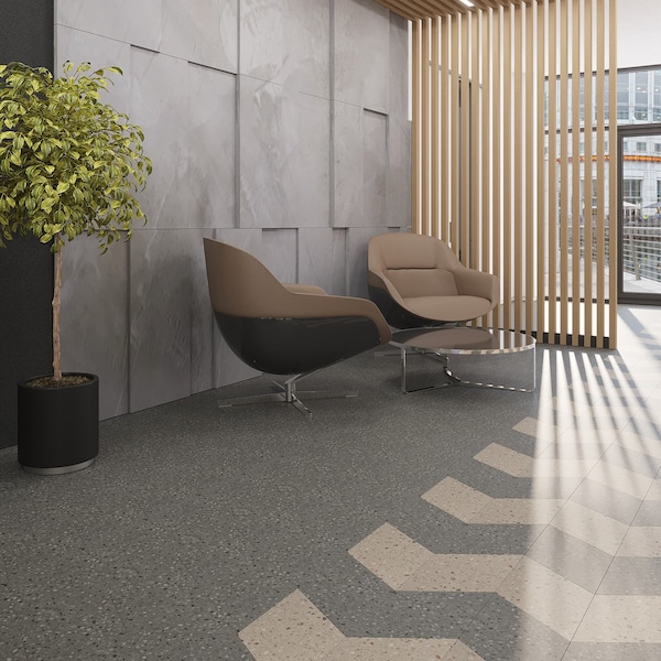 Lucida Surfaces LUCIDA SURFACES, MosaiCore Alpine Rock  Rhombus 9.75 in. x17 in. 3mm 28MIL Glue Down Luxury Vinyl Tiles , 26PK - SC-4254