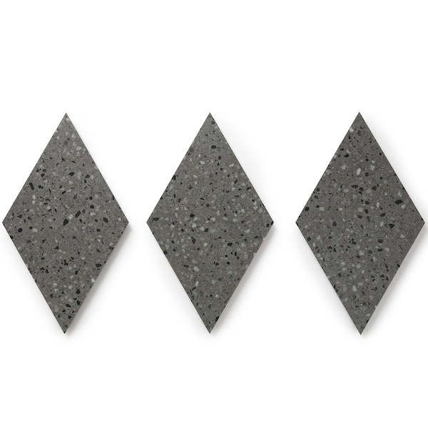 Lucida Surfaces LUCIDA SURFACES, MosaiCore Alpine Rock  Rhombus 9.75 in. x17 in. 3mm 28MIL Glue Down Luxury Vinyl Tiles , 26PK - SC-4254