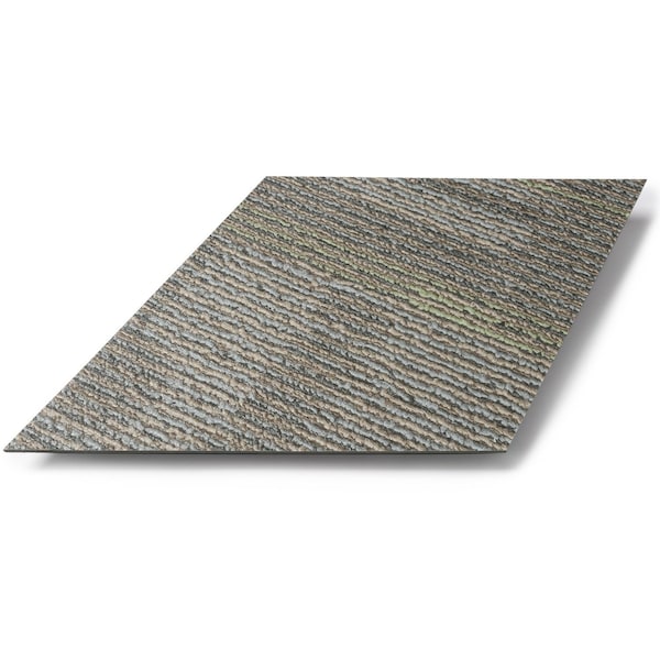 Lucida Surfaces LUCIDA SURFACES, MosaiCore Cityscape Braid  Rhombus 9.75 in. x17 in. 3mm 28MIL Glue Down Luxury Vinyl Tiles , 26PK - SC-4203