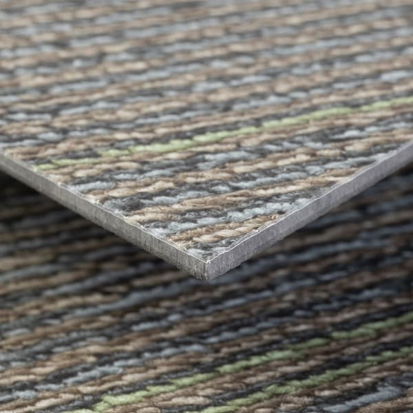 Lucida Surfaces LUCIDA SURFACES, MosaiCore Cityscape Braid  Rhombus 9.75 in. x17 in. 3mm 28MIL Glue Down Luxury Vinyl Tiles , 26PK - SC-4203