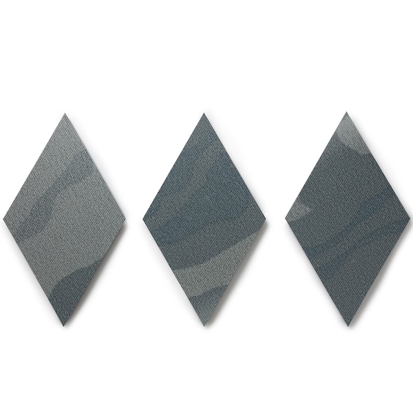 Lucida Surfaces LUCIDA SURFACES, MosaiCore Twilight Braid  Rhombus 9.75 in. x17 in. 3mm 28MIL Glue Down Luxury Vinyl Tiles , 226PK - SC-4205