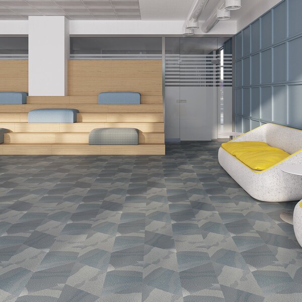 Lucida Surfaces LUCIDA SURFACES, MosaiCore Twilight Braid  Rhombus 9.75 in. x17 in. 3mm 28MIL Glue Down Luxury Vinyl Tiles , 226PK - SC-4205