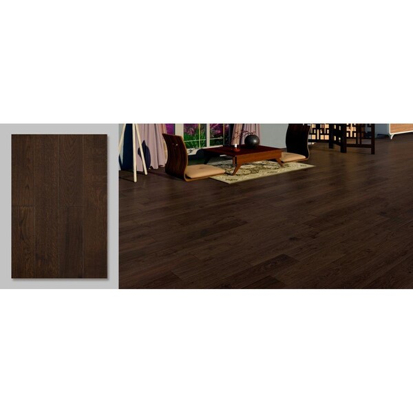East West Furniture 0.5 x 5 in. Sango Premier European Oak Autumn Brown Handscraped Engineered Hardwood Flooring - SP-5OH03