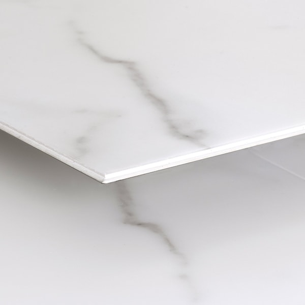 Lucida Surfaces LUCIDA SURFACES, TerraCore Calacatta 12 in. x24 in. 7mm 22MIL Interlocking Luxury Vinyl Tiles 864 sq.ft/Pallet, 54PK - TC-605PLT