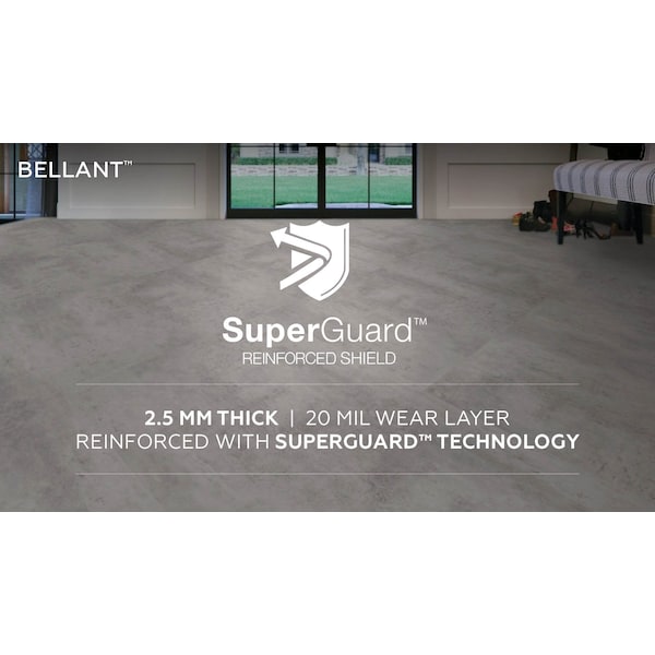 Daltile Daltile Bellant Cafe 18 in. x 18 in. Glue Down Luxury Vinyl Flooring, 16PK - BL361818GD1P
