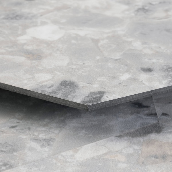 Lucida Surfaces LUCIDA SURFACES, MosaiCore Bone Quartz Hexagon 8.8 in. x10.375 in. 3mm 28MIL Glue Down Luxury Vinyl Tiles , 25PK - SC-4154