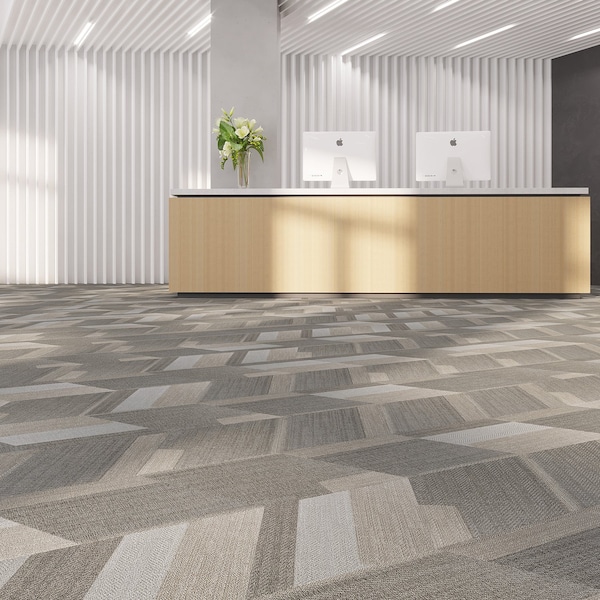 Lucida Surfaces LUCIDA SURFACES, MosaiCore Sahara Braid  Rhombus 9.75 in. x17 in. 3mm 28MIL Glue Down Luxury Vinyl Tiles , 26PK - SC-4208