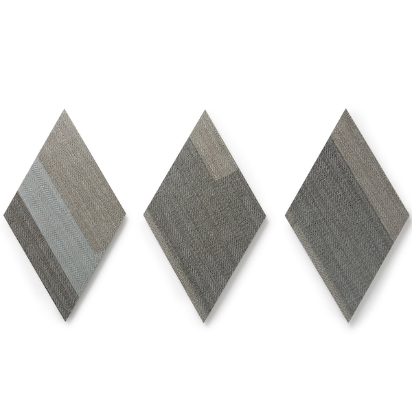 Lucida Surfaces LUCIDA SURFACES, MosaiCore Sahara Braid  Rhombus 9.75 in. x17 in. 3mm 28MIL Glue Down Luxury Vinyl Tiles , 26PK - SC-4208