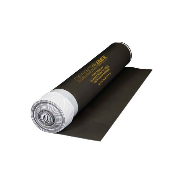 Qep Roberts Black Jack 2-In-1 Wood Flooring Underlayment, 100 Sq/Ft X 28'L X 3' 7inW X 1/8inD - 70-026