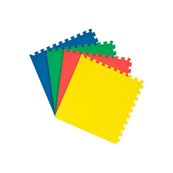 Achim Importing Achim Interlocking Foam Anti Fatigue Floor Tiles 24in x 24in, Multi Color, 4 Pack - FMTL201-06