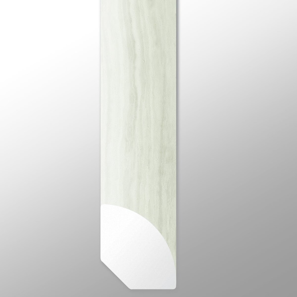 Msi White Ocean 1.25" Thick X 12.007" Wide X 47.244" Length Vinyl Stair Tread Eased Edge, 2PK - ZOR-LVT-TR-0351