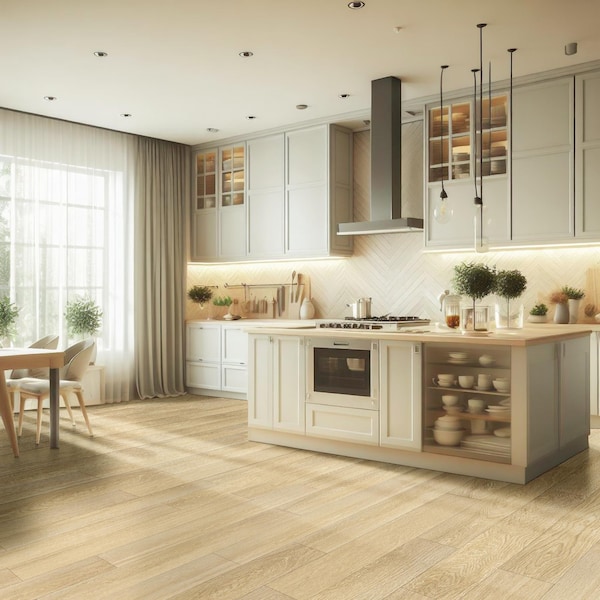 Msi Bayside Buff 9" X 48" X 22Mil Rigid Core Luxury Vinyl Plank Flooring, PK7 - ZOR-LVR-0217