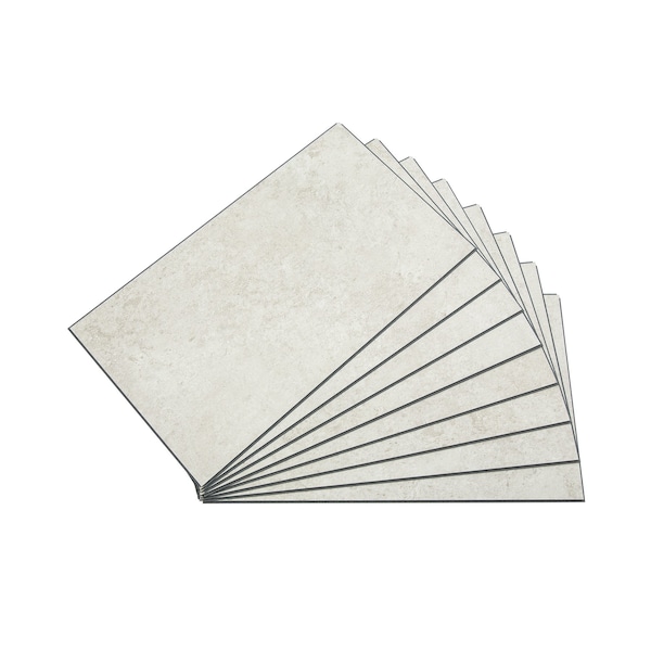 Palisade Vinyl Wall Tile 25.6"L x 14.8"W in Rain Cloud (Carton of 8) - 53007