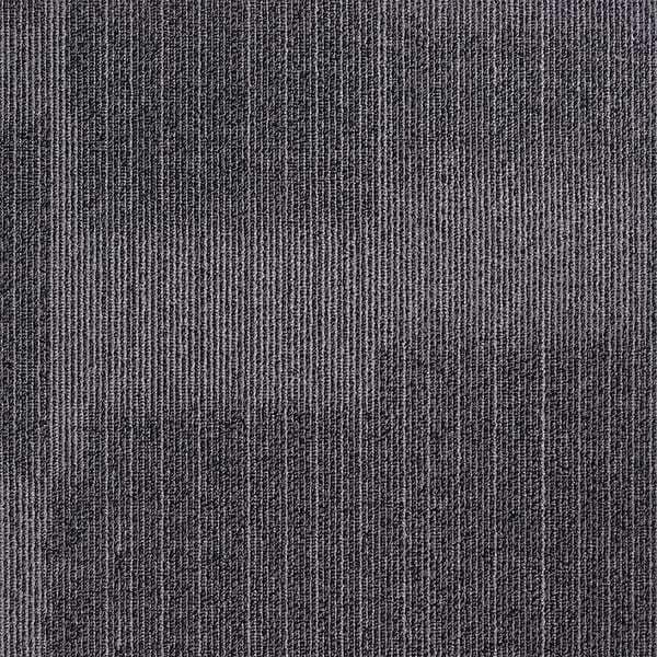 Zoro Select Carpet Tile, 19-11/16in. L, Dark Gray, PK20 - 31HL76