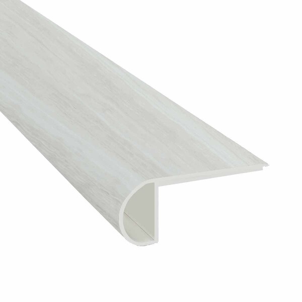 Msi White Ocean 3/4 In. T X 2-3/4 In. W X 94 In. L Luxury Vinyl Flush Stair Nose Molding - ZOR-LVT-T-0232